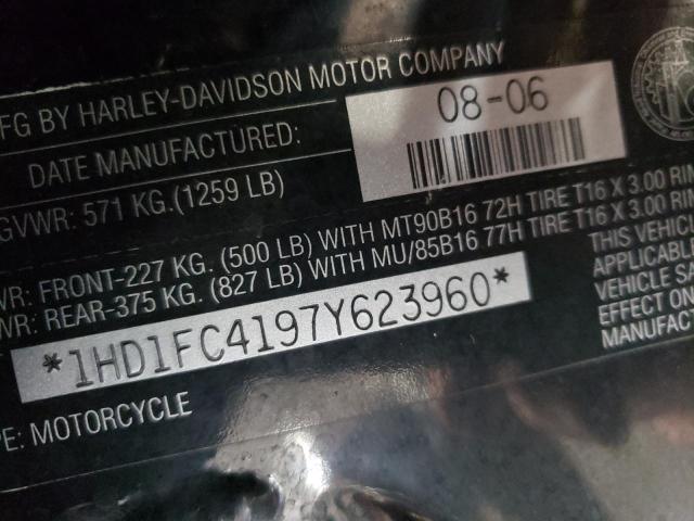2007 HARLEY-DAVIDSON FLHTCUI 1HD1FC4197Y623960