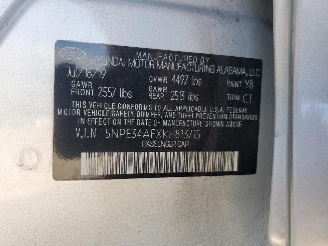 2019 HYUNDAI SONATA LIM - 5NPE34AFXKH813715