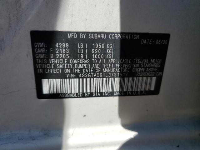 2020 SUBARU IMPREZA PR - 4S3GTAD61L3731517