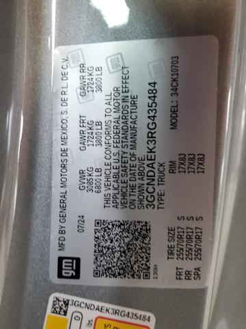 2024 CHEVROLET SILVERADO - 3GCNDAEK3RG435484