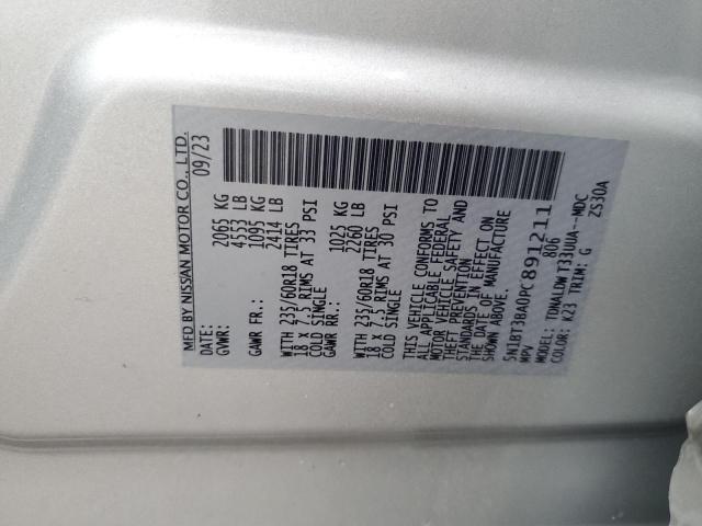 2023 NISSAN ROGUE SV - 5N1BT3BA0PC891211