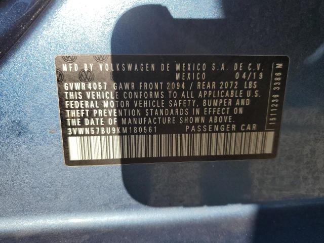 2019 VOLKSWAGEN JETTA S - 3VWN57BU9KM180561