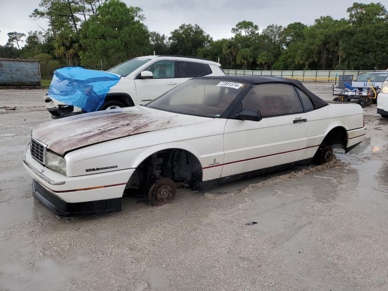 CADILLAC ALLANTE 1993 white  gas 1G6VS3398PU125720 photo #1