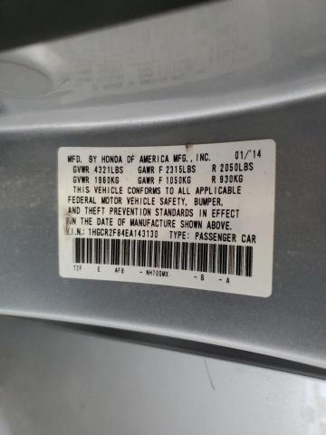 VIN 1HGCR2F84EA143130 2014 Honda Accord, Exl no.12