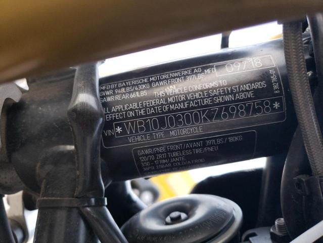 2019 BMW R NINE T WB10J0300KZ698758