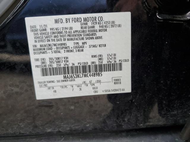 2021 FORD ECOSPORT T - MAJ6S3KL7MC448985