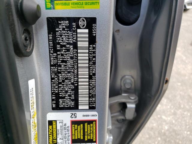 2019 TOYOTA CAMRY L - 4T1B11HK4KU177370