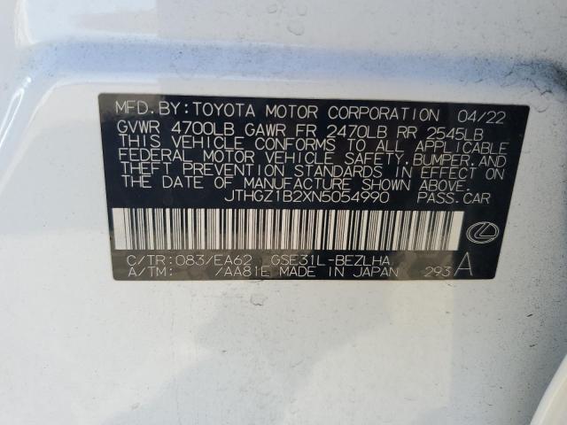 JTHGZ1B2XN5054990 2022 LEXUS IS 350 F S