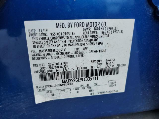 2020 FORD ECOSPORT S - MAJ3S2GE9LC335111