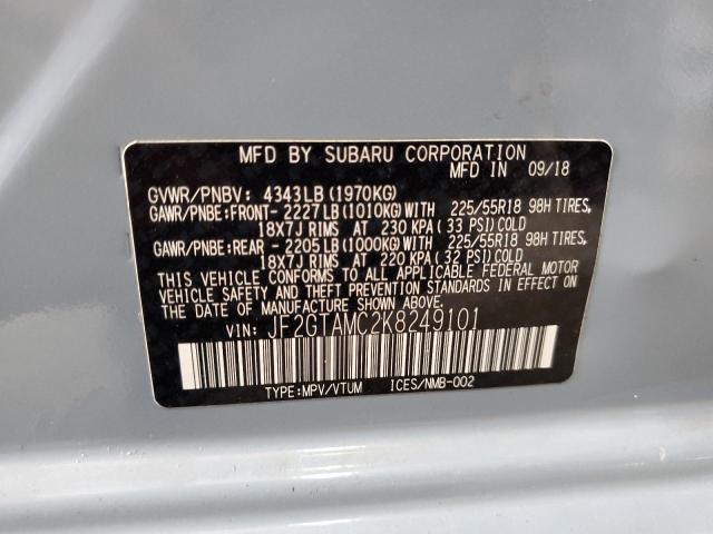 2019 SUBARU CROSSTREK - JF2GTAMC2K8249101