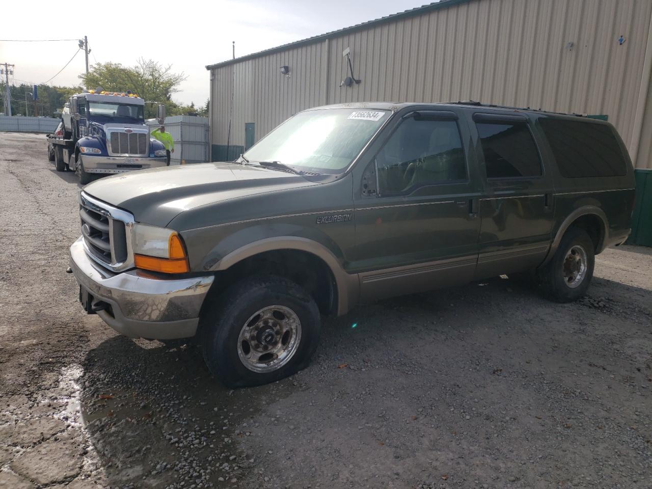 FORD EXCURSION 2001 green  gas 1FMNU43S61EA48438 photo #1