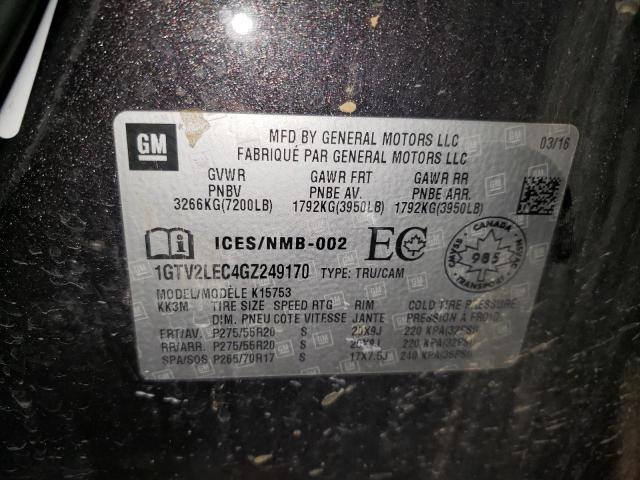 2016 GMC SIERRA K15 - 1GTV2LEC4GZ249170