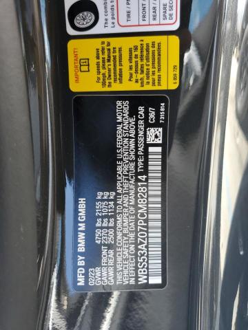 VIN WBS53AZ07PCM82814 2023 BMW M4 no.12