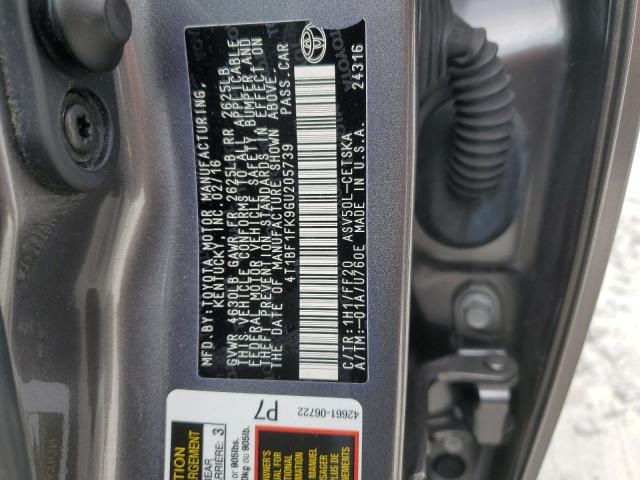 VIN 4T1BF1FK9GU205739 2016 Toyota Camry, LE no.12