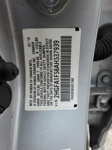 2hgfa1f58ah537939 - 2010 Honda civic lx - #71560204