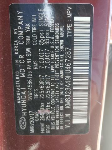 2017 HYUNDAI TUCSON SE - KM8J23A49HU467287