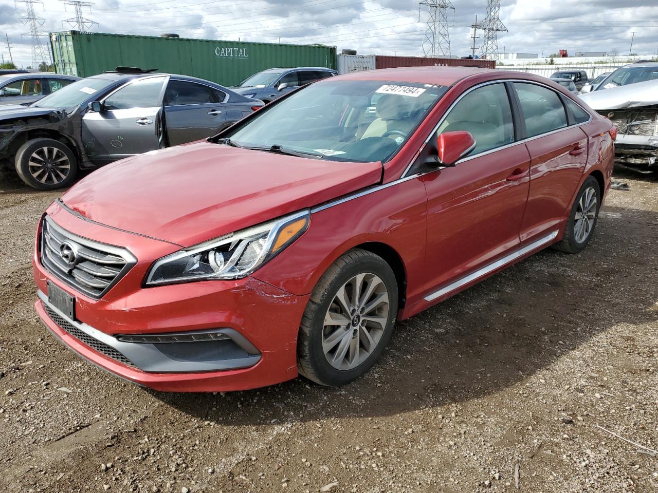 Lot #2943131388 2017 HYUNDAI SONATA SPO