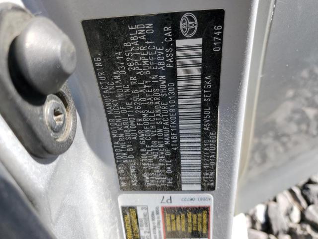 VIN 4T4BF1FK0ER401300 2014 Toyota Camry, L no.13