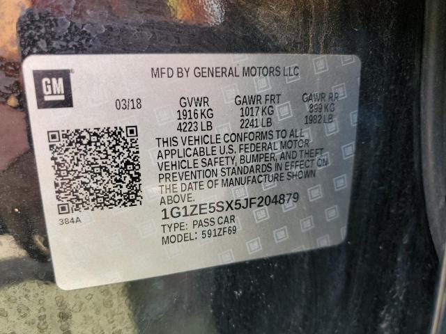 2018 CHEVROLET MALIBU PRE - 1G1ZE5SX5JF204879