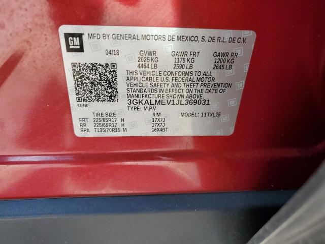 2018 GMC TERRAIN SL - 3GKALMEV1JL369031