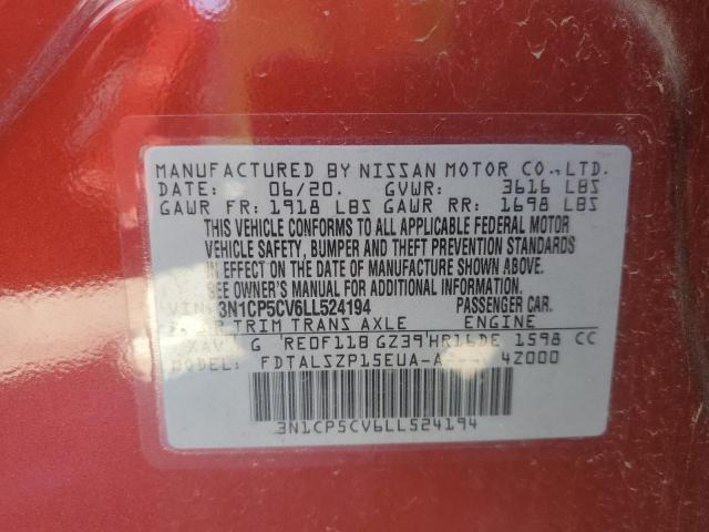 2020 NISSAN KICKS SV - 3N1CP5CV6LL524194