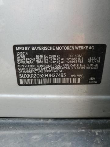 VIN 5UXKR2C52F0H37485 2015 BMW X5, Sdrive35I no.13