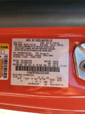 2016 FORD MUSTANG - 1FA6P8THXG5231691