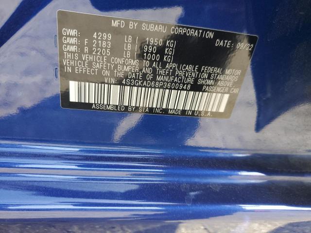 2023 SUBARU IMPREZA PR - 4S3GKAD68P3600948