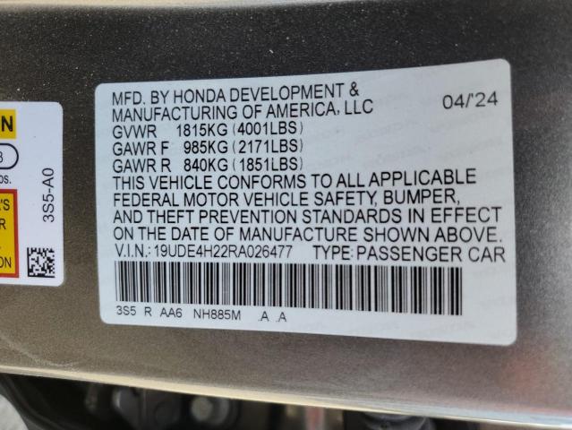 2024 ACURA INTEGRA 19UDE4H22RA026477
