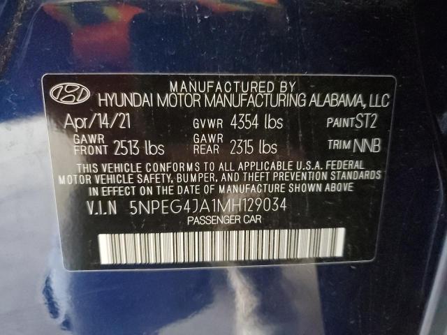 2021 HYUNDAI SONATA SE - 5NPEG4JA1MH129034
