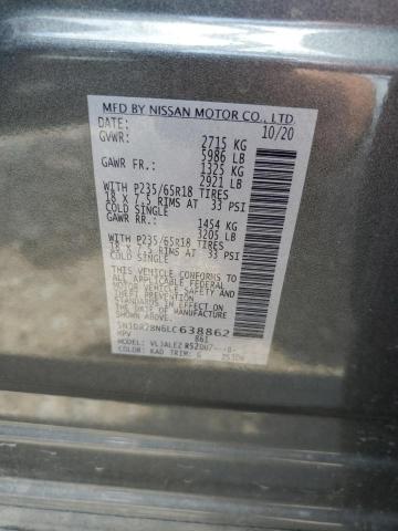 2020 NISSAN PATHFINDER - 5N1DR2BN6LC638862