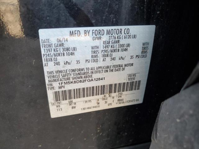 2015 FORD EXPLORER X 1FM5K8D82FGA12841  72138644