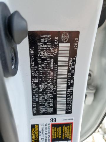 2019 TOYOTA AVALON XLE - 4T1B21FB1KU002221
