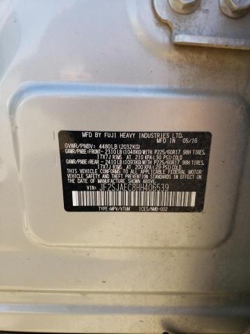 2017 SUBARU FORESTER 2 - JF2SJAEC8HH406539