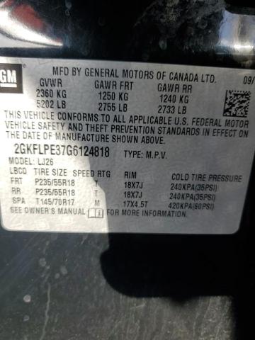 2016 GMC TERRAIN SL - 2GKFLPE37G6124818
