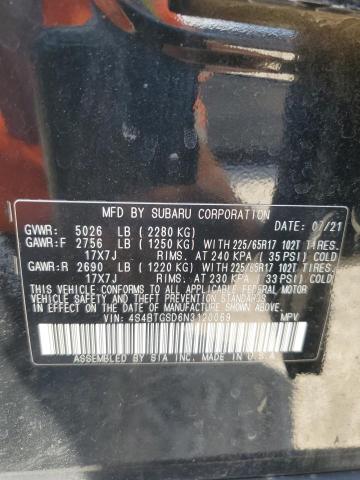 2022 SUBARU OUTBACK WI - 4S4BTGSD6N3120069