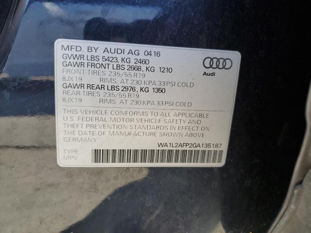 VIN WA1L2AFP2GA135187 2016 Audi Q5, Premium Plus no.13