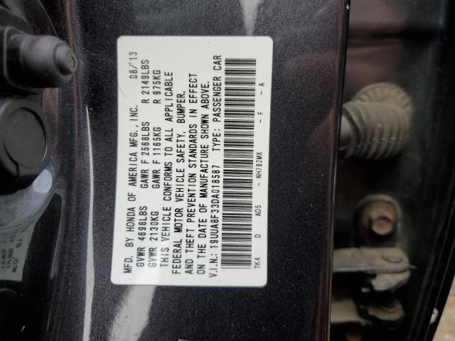 VIN 19UUA8F33DA018587 2013 Acura TL, SE no.12