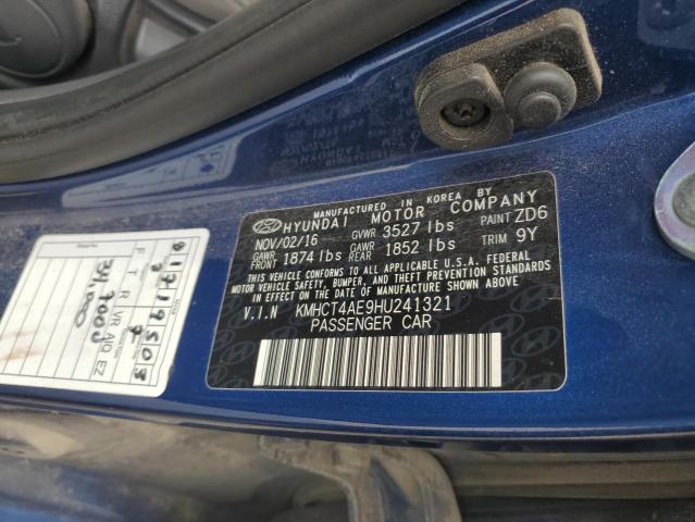 2017 HYUNDAI ACCENT SE - KMHCT4AE9HU241321