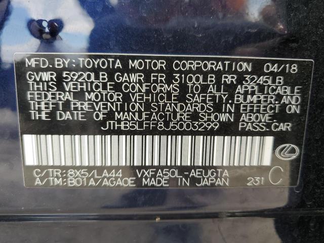 2018 LEXUS LS 500 JTHB5LFF8J5003299