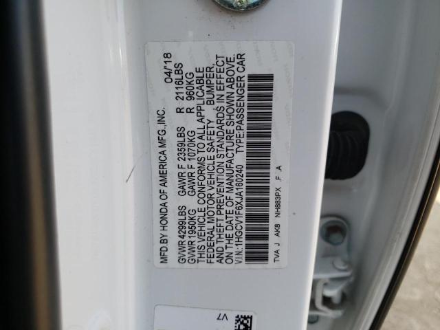 2018 HONDA ACCORD EXL - 1HGCV1F6XJA160240