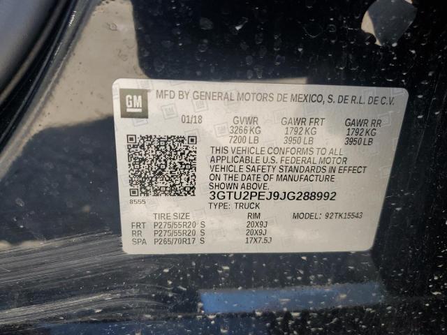 2018 GMC SIERRA K15 - 3GTU2PEJ9JG288992