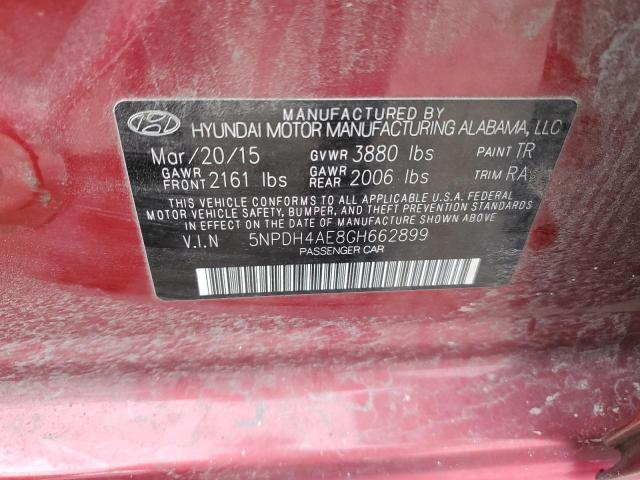 2016 HYUNDAI ELANTRA SE - 5NPDH4AE8GH662899
