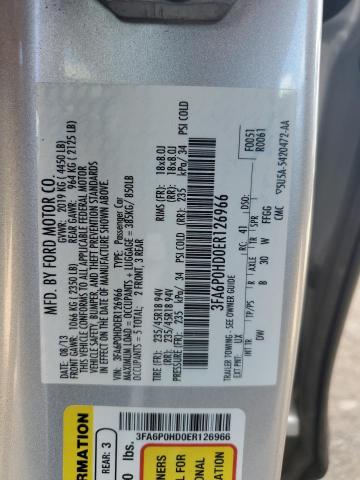 VIN 3FA6P0HD0ER126966 2014 Ford Fusion, SE no.13