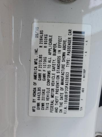 2015 ACURA TLX 19UUB1F33FA029953  70393204