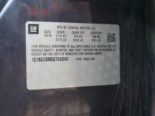 2016 CHEVROLET CRUZE LS - 1G1BC5SM6G7242847
