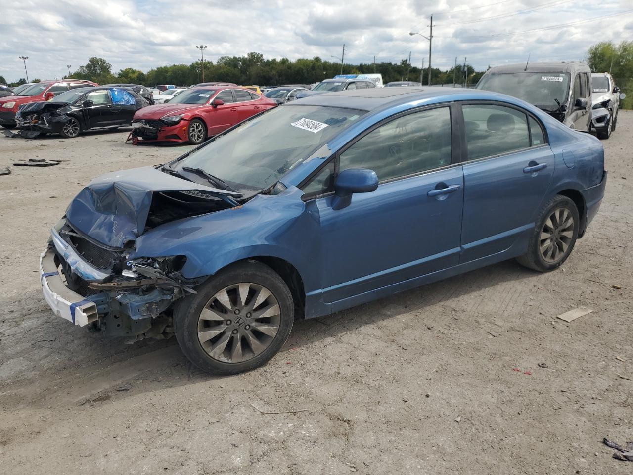 Lot #2956252991 2009 HONDA CIVIC EX