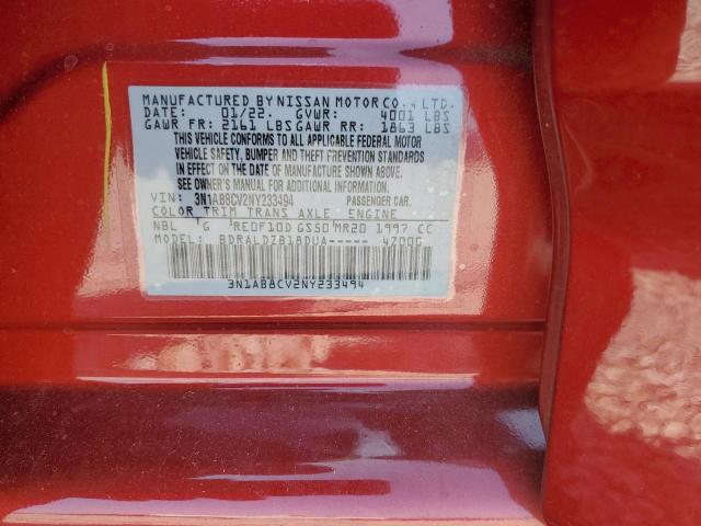 2022 NISSAN SENTRA - 3N1AB8CV2NY233494