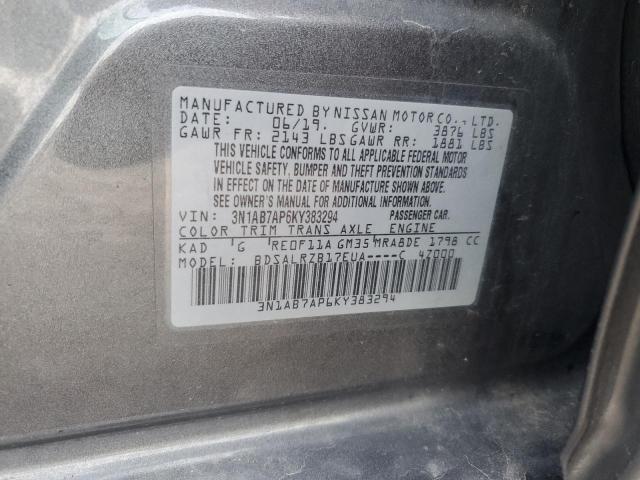 2019 NISSAN SENTRA S - 3N1AB7AP6KY383294