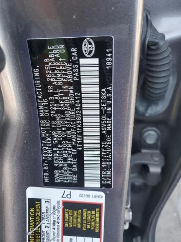 2016 TOYOTA CAMRY LE - 4T1BF1FK9GU240412